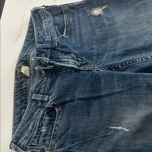 Silver Aiko Bootcut Distressed Blue Jeans